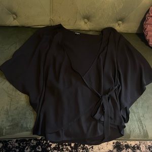 Express Tie-Front Blouse